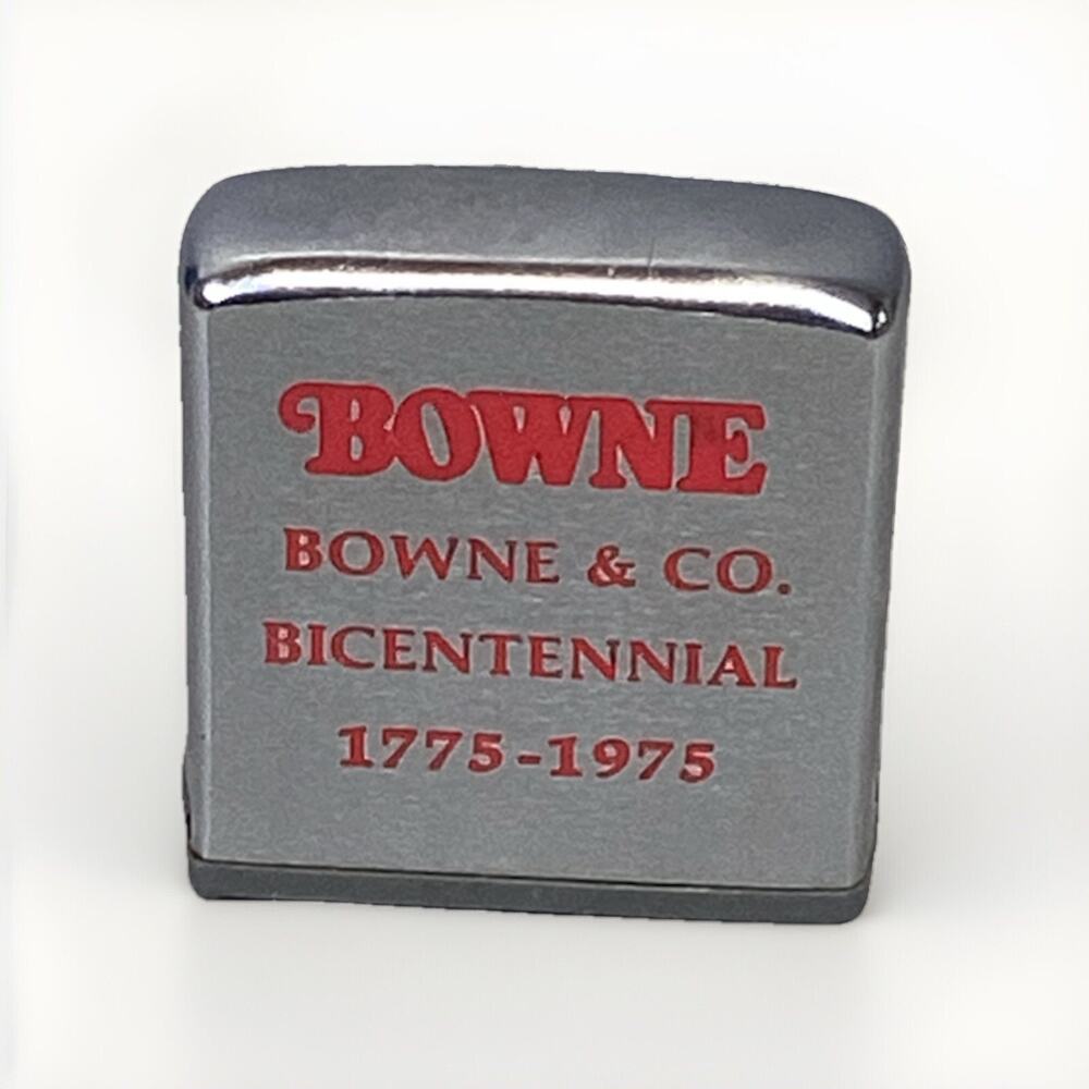 Zippo Bowne & Co Bicentennial 1775-1975 Lighter